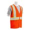 Erb Safety Safety Vest, Flame Retardant Treated, Class 2, S195C, Hi-Viz Orng, 3XL 64731